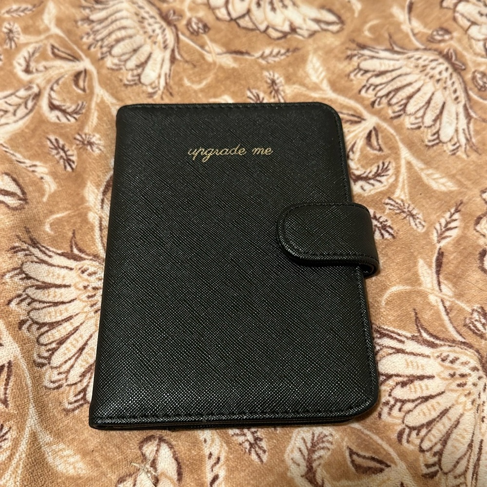 Black passport and ID holder